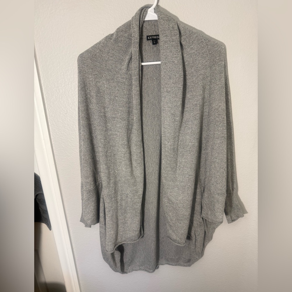 Express Grey‎ Women's Cardigan